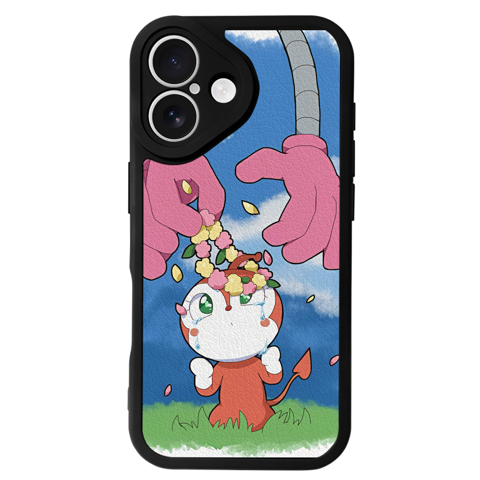 （画像用） アンパンマン Anpanman 【iPhone 16シリーズ対応】シリコンスマホケース（レザー調） 材質：シリコン